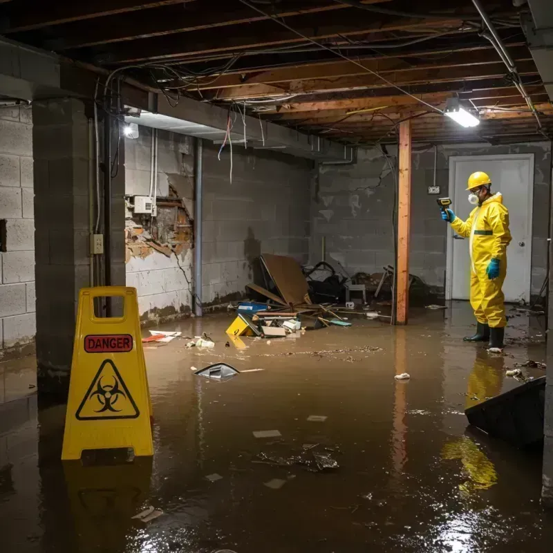 Flooded Basement Electrical Hazard in Lake Saint Louis, MO Property